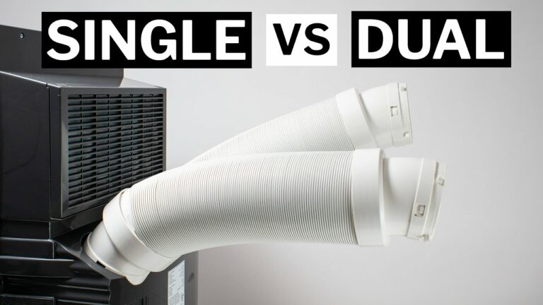 Dual Hose Portable Air Conditioner vs Single Hose - WoodsyBond